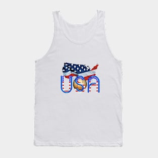 Baseball in the USA Tank Top